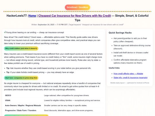 cheapest-car-insurance-for-new-drivers-with-no-credit screenshot