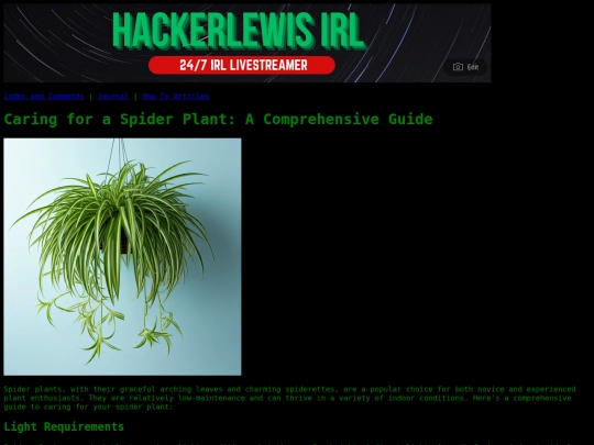 spiderplants screenshot