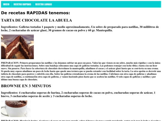 RECETAS RAPIDAS screenshot
