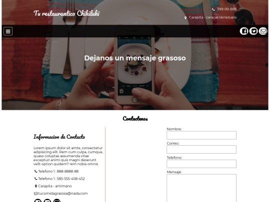 assets/webs/Comida/contacto screenshot
