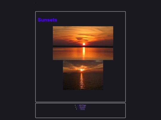 sunsets screenshot