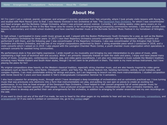 aboutme screenshot