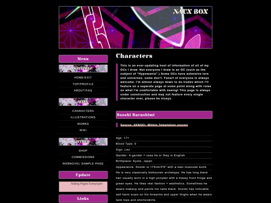 characters screenshot