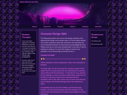 Main Site Stuff /About Me /fredbear_and_friends_design_qa screenshot