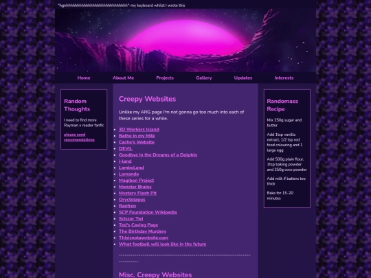 Main Site Stuff /Interests/creepy_websites screenshot