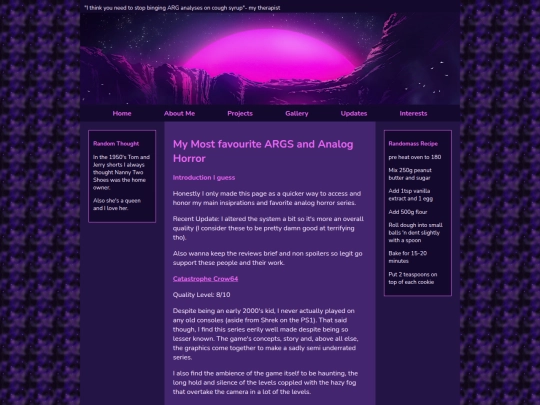 Main Site Stuff /Interests/favourite_ARGs screenshot