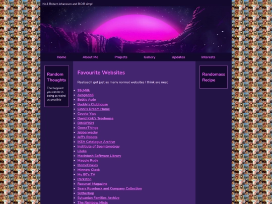 Main Site Stuff /Interests/favourite_websites screenshot