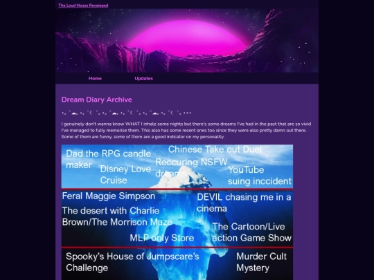 Main Site Stuff /Updates/dream_diary screenshot