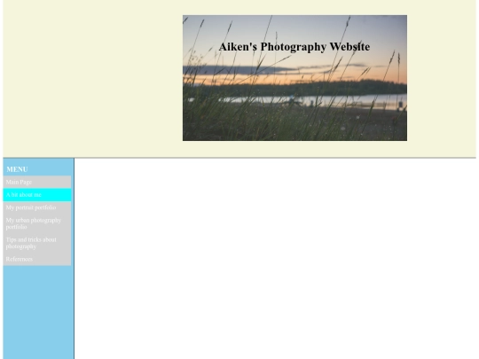 A Bit about me screenshot
