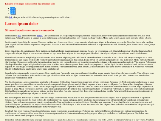 Lab 5/Lab5NEOCITIESLINKS screenshot