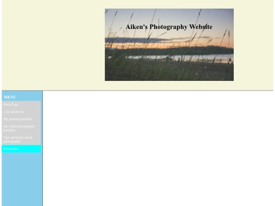 References screenshot