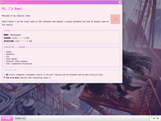 mywebsite/home screenshot