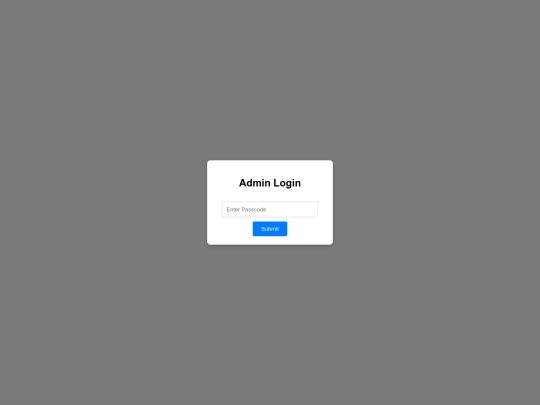 admin screenshot