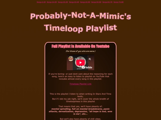 TimeLoopPlaylist screenshot