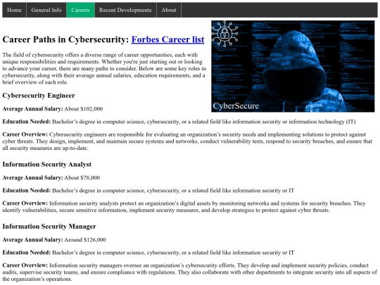 final-project/careers screenshot