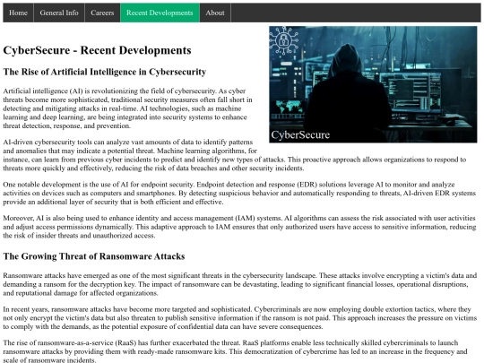 final-project/recent-developments screenshot