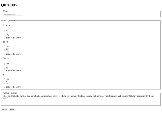 quiz screenshot