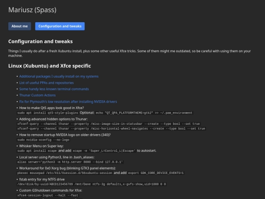 tweaks screenshot