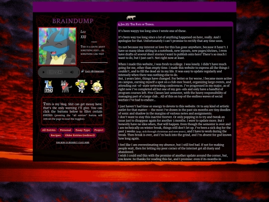 me/blog screenshot