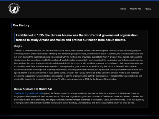 history screenshot