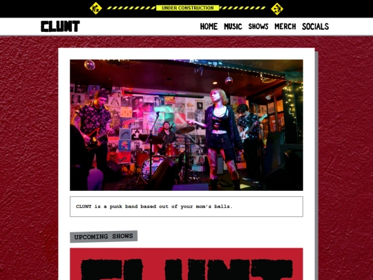 CLUNTHomePage screenshot