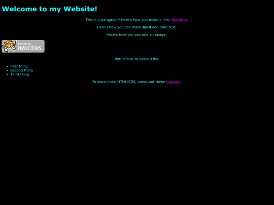 links screenshot