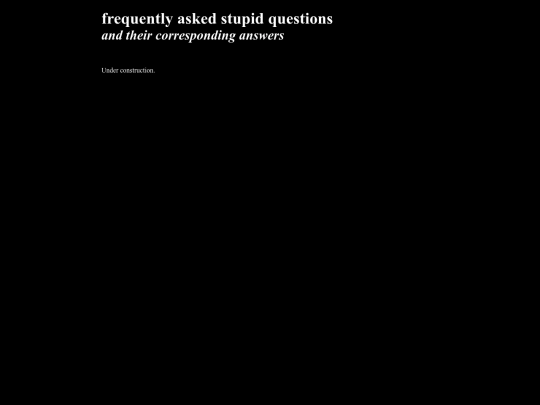 faq screenshot