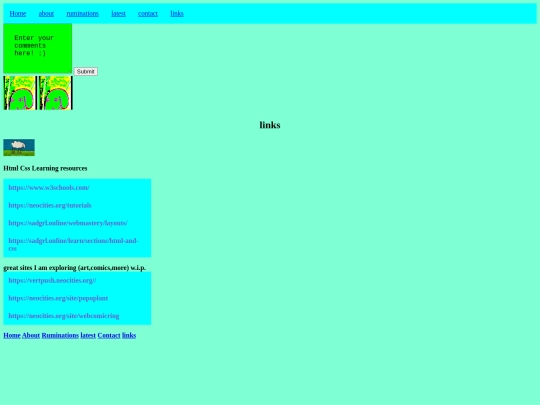 links screenshot