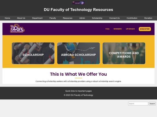 scholarship screenshot