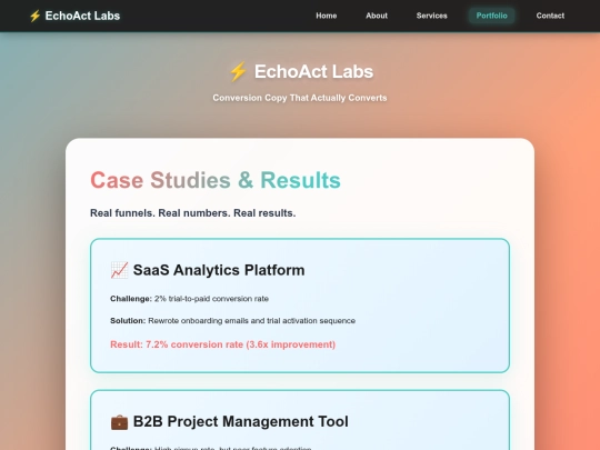 portfolio screenshot