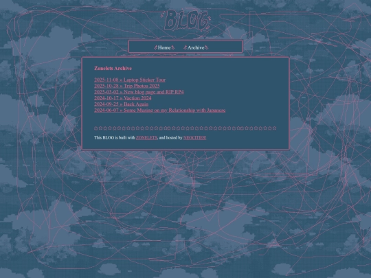 blog/archive screenshot