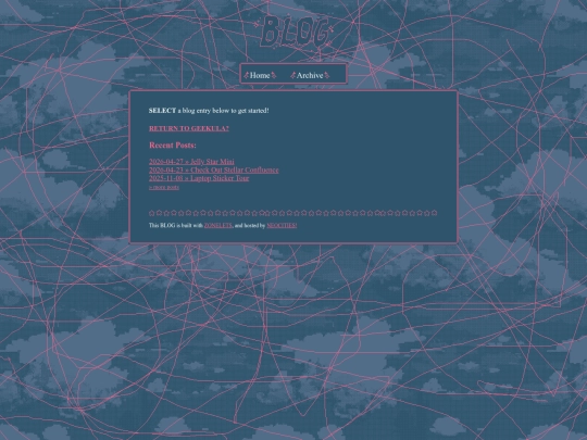 blog screenshot