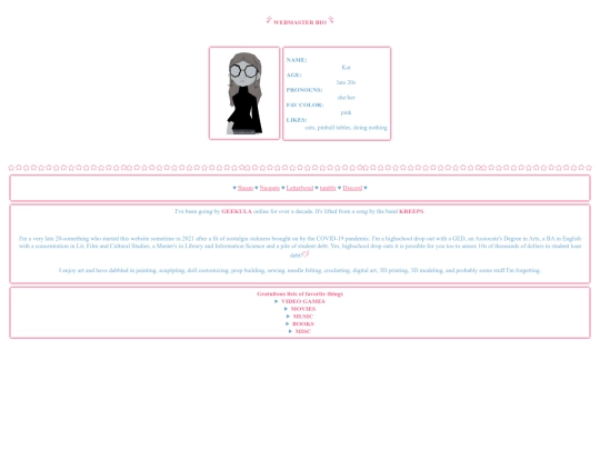 pages/bio screenshot