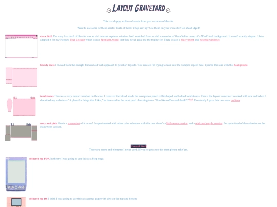 pages/graveyard screenshot