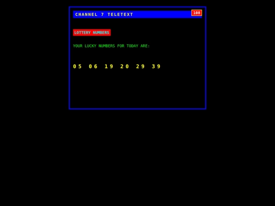 lottery screenshot