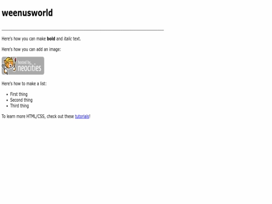 index screenshot