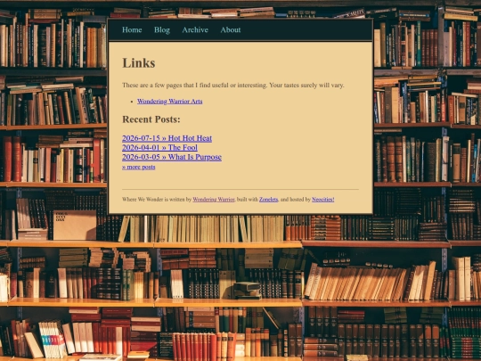 links screenshot