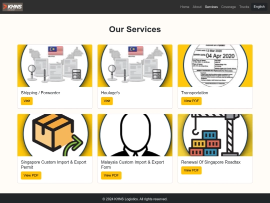 HTML/Services screenshot