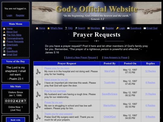 prayerrequests screenshot