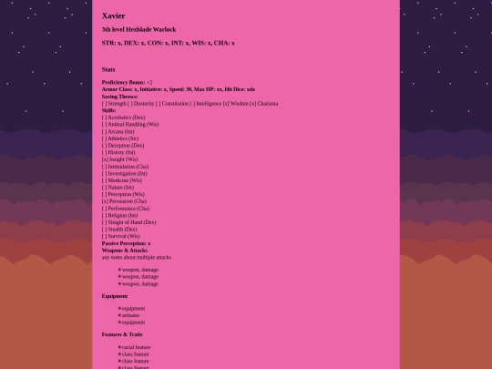 characters/xavier screenshot