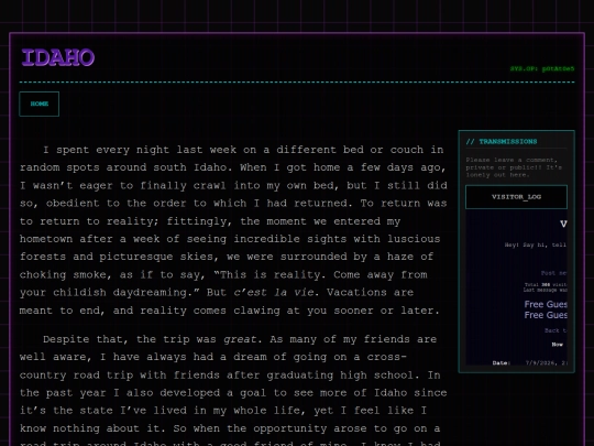 Posts/Idaho screenshot
