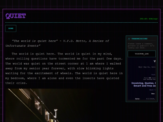 Posts/Quiet screenshot