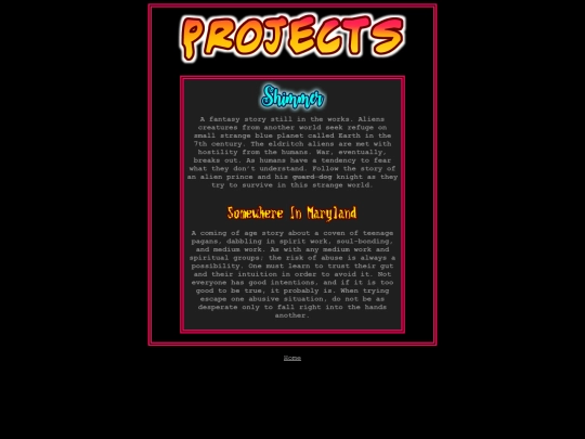 projects screenshot