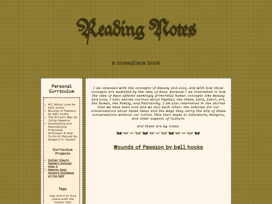 readingnotes screenshot