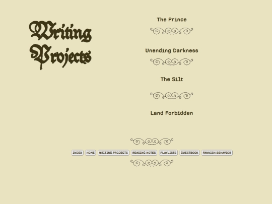 writingprojects screenshot