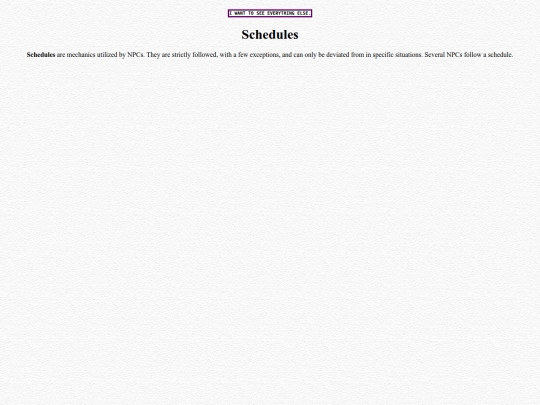 schedules screenshot