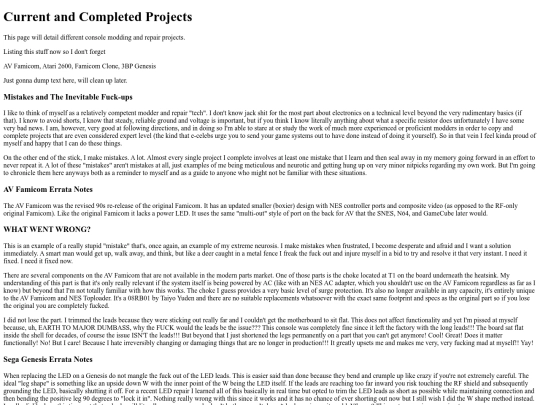 projects screenshot