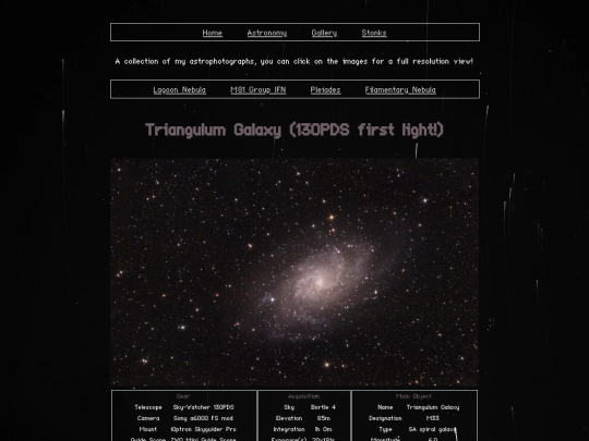 astro screenshot
