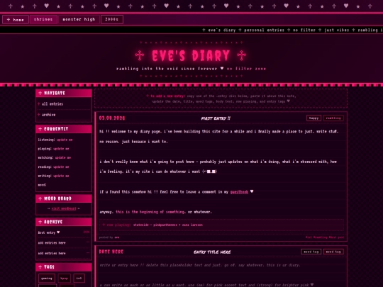 diary screenshot