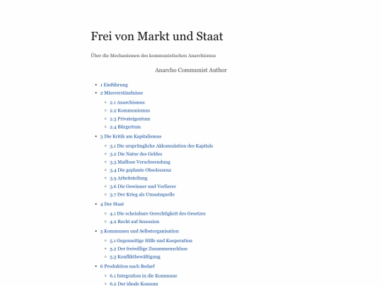 Frei von Markt und Staat screenshot